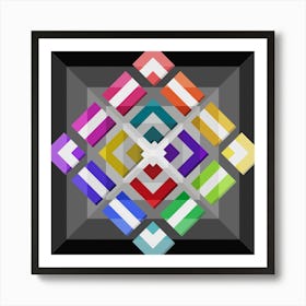 Abstract Geometric Pattern 3 Art Print