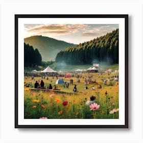 Festival In The Forest Art Print