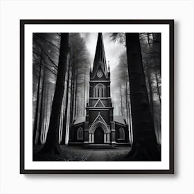 Church In The Woods 4 Art Print