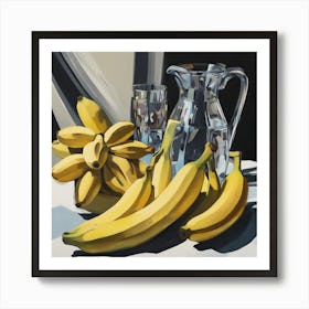 Bananas And Pitcher Art Print