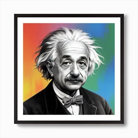 Einstein Chromatic Mind Art Print