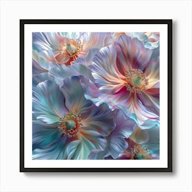 Abstract Flower Painting Art Print