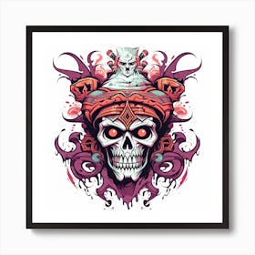 Skull Tattoo Design Art Print