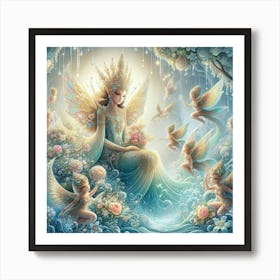 Angels And Fairies Art Print