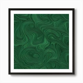 Green Marble Texture Art Print