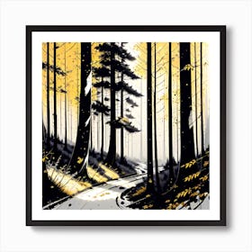 Walk In The Woods 15 Art Print