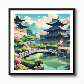 Chinese Garden Art Print