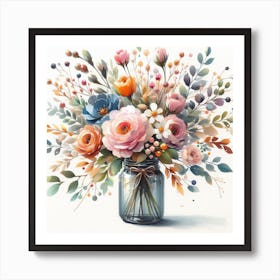 Vase with Flowers Art Print