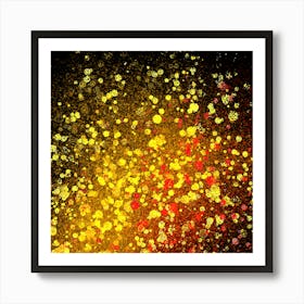 Golden Sparkles Art Print