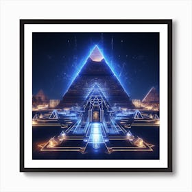 Egyptian Pyramids Art Print