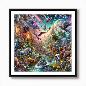 Chaos within Art Print