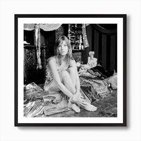Jane Birkin At Home 1967 Art Print