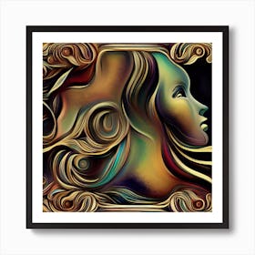 Portrait Of A Woman 3 Art Print