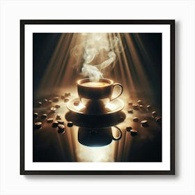 Coffee Cup With Steam 22 Art Print