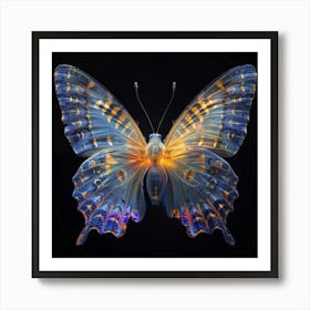 Blue Butterfly 8 Art Print