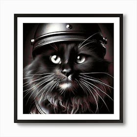 Feline Cat Creative Artwork Illustration 142 Art Print