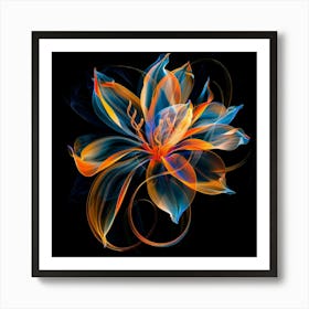 Abstract Flower 24 Art Print