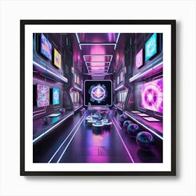 Futuristic Space Art Print