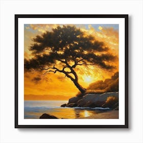 Sunset Tree 7 Art Print