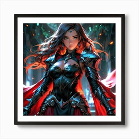 Default A Gracefully Fierce Anime Warrior Princess Her Intrica 0 (5) Art Print