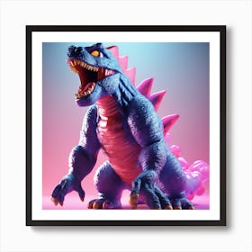 Godzilla 7 Art Print