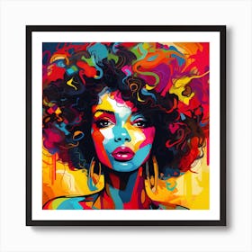 Afro Girl 81 Art Print