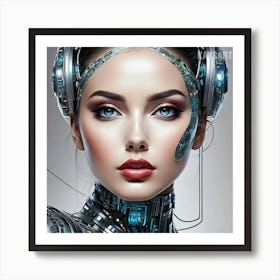 Futuristic Woman 3 Art Print