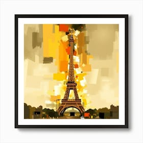 Paris Eiffel Tower 4 Art Print