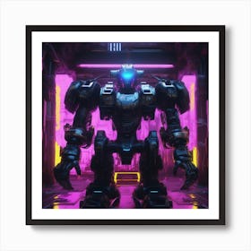 Futuristic Robot 82 Art Print