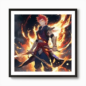 CONQUEROR OF SWORD AND FLAMES Art Print