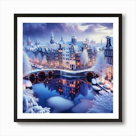 Winter In Amsterdam Art Print