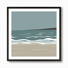 Sand And Sea 1 Art Print