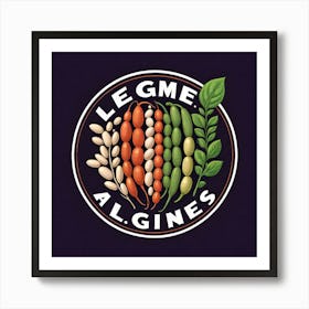 Legumes As A Logo (9) Art Print