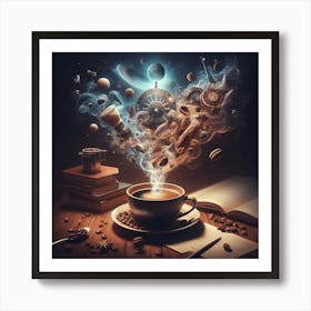 Coffee And Books Art Print