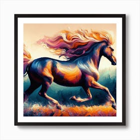 Cute Horse Art Print