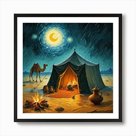 Bedouin Rain And Warmth Art Print