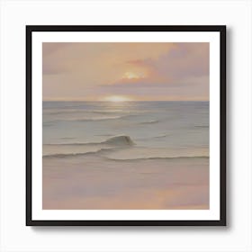 Sunset At The Beach 2 Art Print