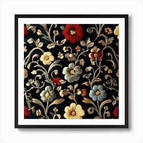 Floral Pattern Art 5 Art Print