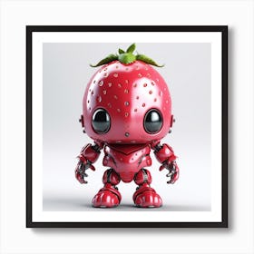 Strawberry Robot Art Print