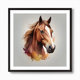 Horse Head Canvas Art Art Print