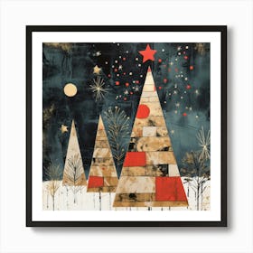Christmas Trees 1 Art Print