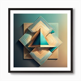 Geometric Abstract Art Art Print