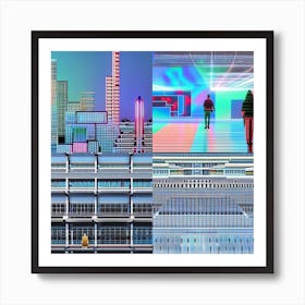 Futuristic Cityscape 2 Art Print