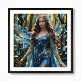 Blue Fairy Art Print