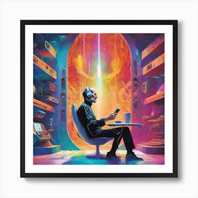 Man In A Chair 2 Art Print