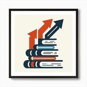 Books Design Collection Cartoon Reading Book Book Collection (23) Art Print