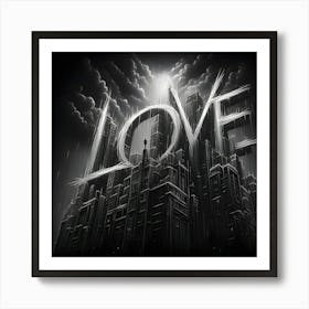 Love In The Sky Art Print