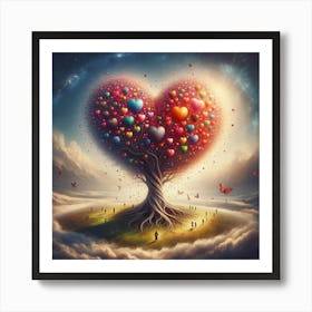 Heart Tree 2 Art Print