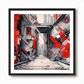 Futuristic City 22 Art Print