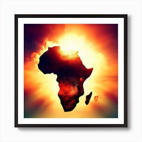 Africa In The Sun Art Print